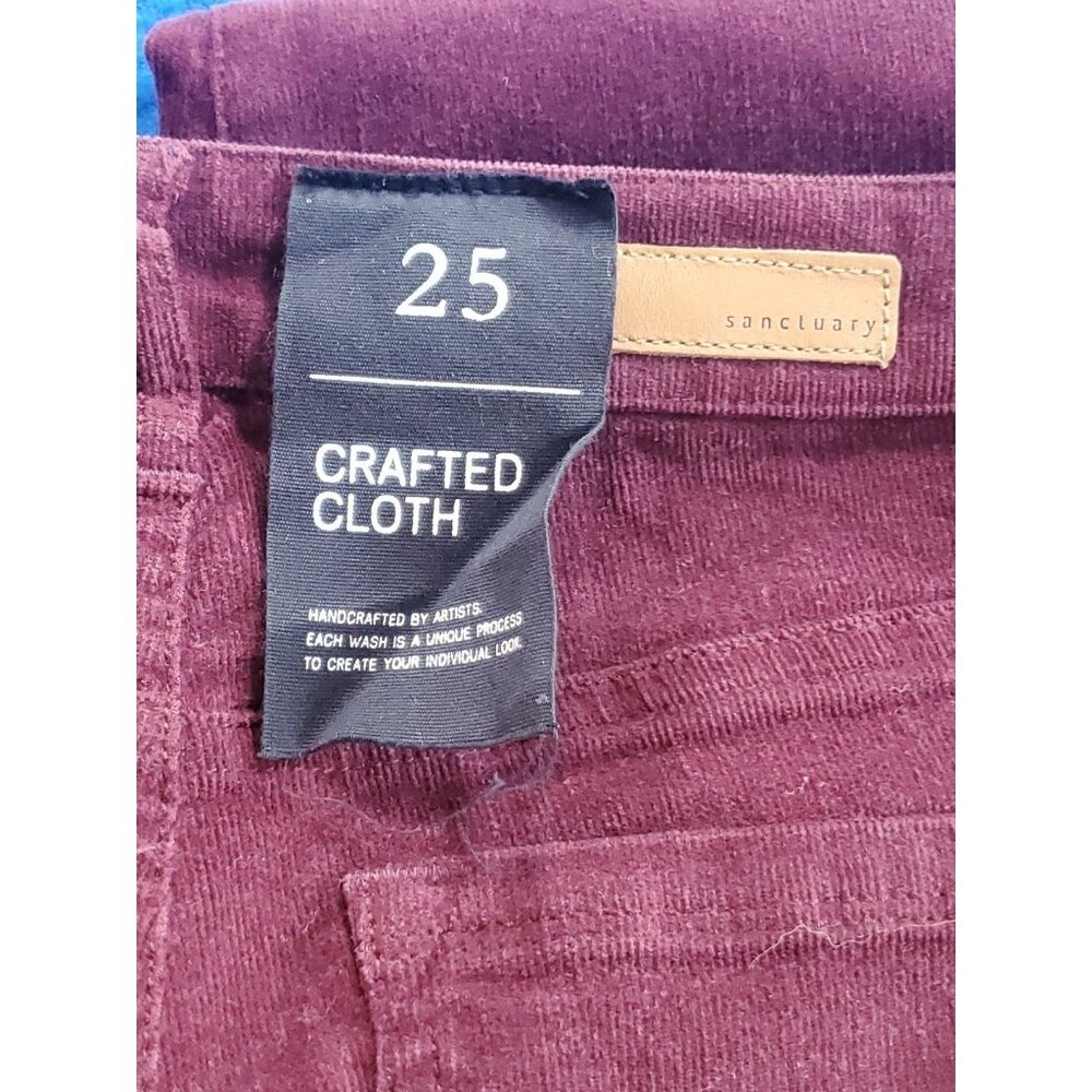 Sanctuary Denim Crafted Cloth Pants Jeans  Women's Size  25 Social Skinny NEW - Picture 6 of 16